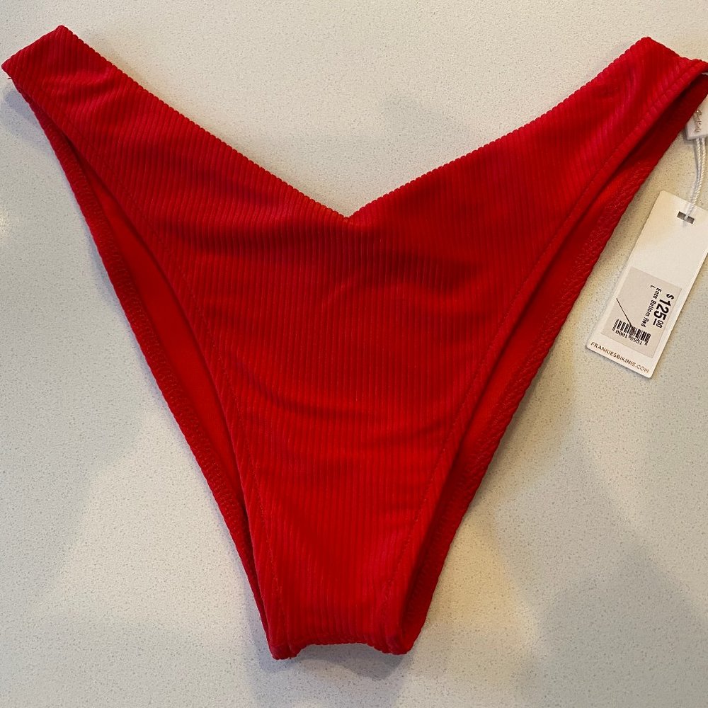 Frankies Enzo Red Bikini Bottom - Large